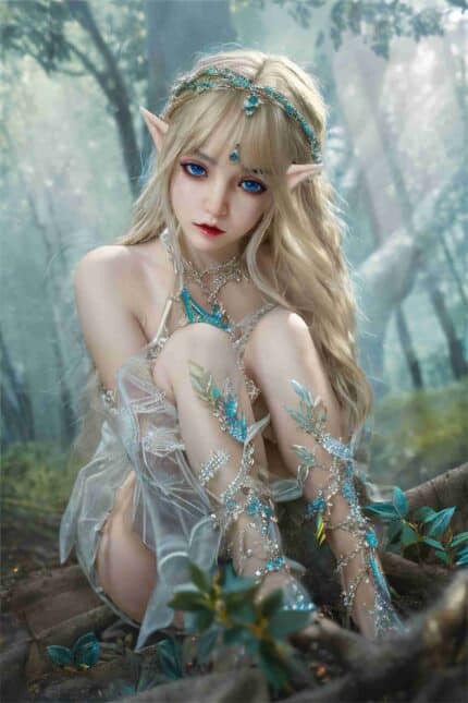 150cm (4ft11) Full Silicone Sex Doll Vediha, Movable Jaw M8