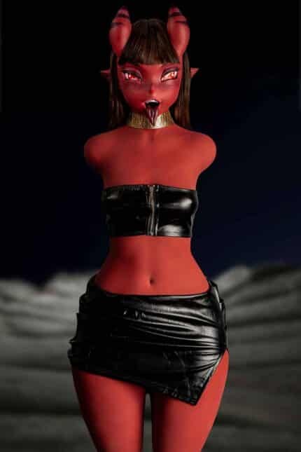 3ft73 Silicone Head Sex Doll Torso Meru 877#