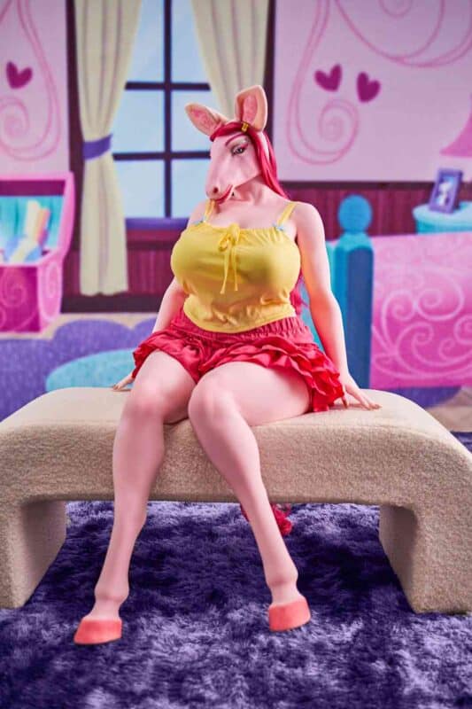 141cm (4ft8) Horse Furry Sex Doll Monie (1)
