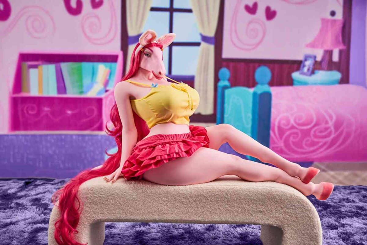 141cm (4ft8) Horse Furry Sex Doll Monie (12)