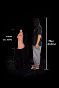 60cm (2ft) Ultra Lightweight Silicone Sex Torso 661# (2)