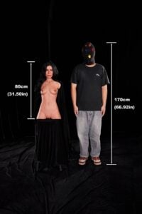 60cm (2ft) Ultra Lightweight Silicone Sex Torso 661# with Head Carmen (1)
