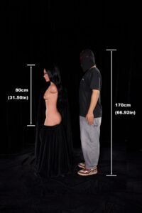 60cm (2ft) Ultra Lightweight Silicone Sex Torso 661# with Head Carmen (2)