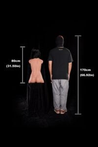 60cm (2ft) Ultra Lightweight Silicone Sex Torso 661# with Head Carmen (3)