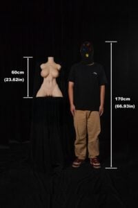 60cm (2ft) Ultra Lightweight Silicone Sex Torso 663# (1)