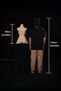 60cm (2ft) Ultra Lightweight Silicone Sex Torso 663# (2)