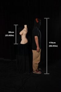 60cm (2ft) Ultra Lightweight Silicone Sex Torso 663# (3)