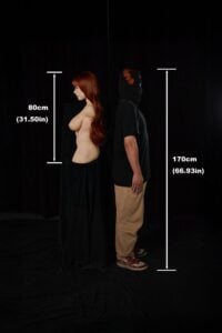 60cm (2ft) Ultra Lightweight Silicone Sex Torso 663# with Head Miko (3)