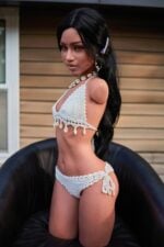 Torso sexual de silicona ultraligero de 80 cm (2 pies 7 pulgadas) 881# con cabeza Raven