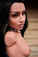 Torso sexual de silicona ultraligero de 80 cm (2 pies 7 pulgadas) 881# con cabeza Raven