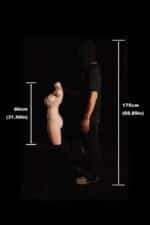 Torso sexual de silicona ultraligero de 80 cm (2 pies 7 pulgadas) 883#