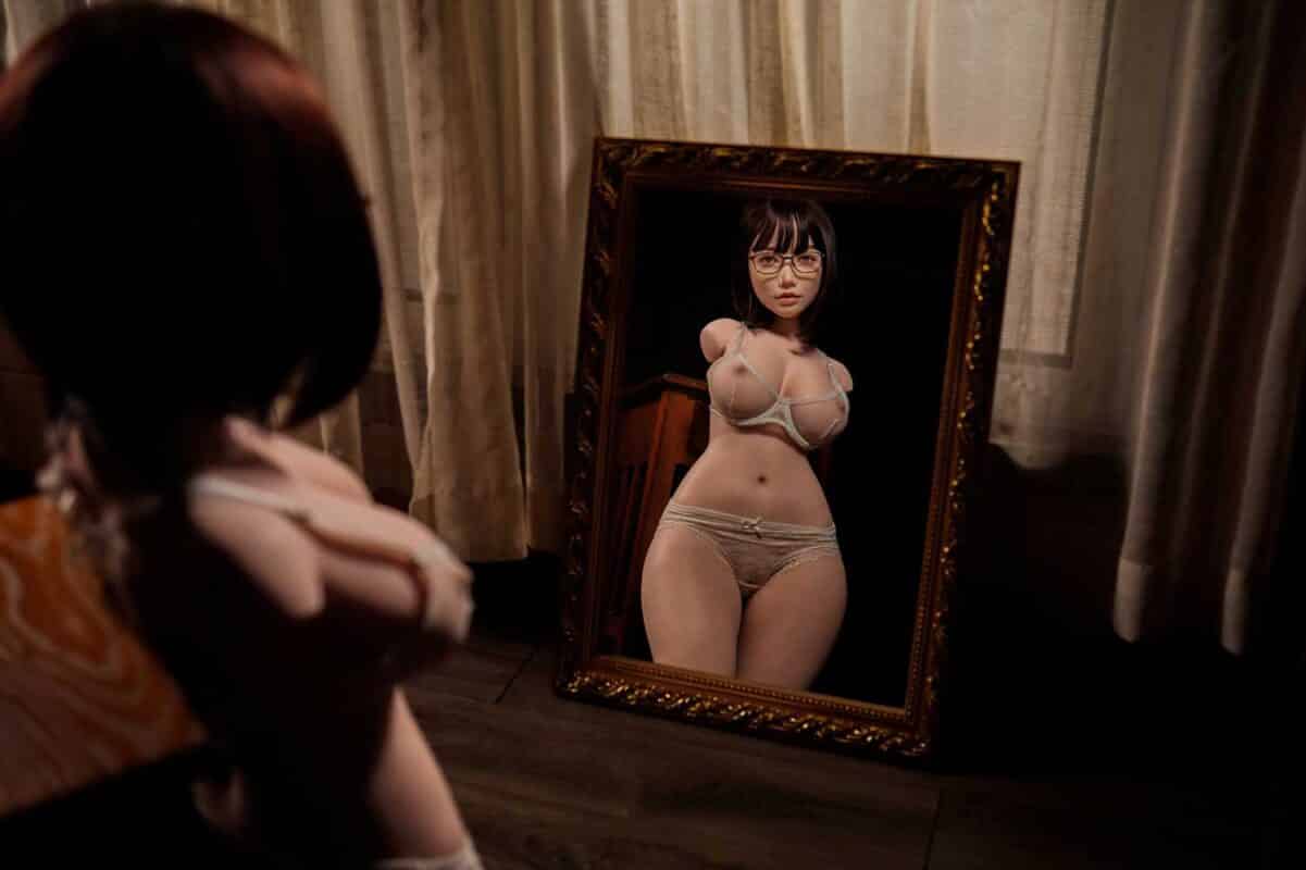 Torso sexual de silicona ultraligero de 80 cm (2 pies 7 pulgadas) 883# con cabeza Fukada