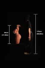 Torso sexual de silicona ultraligero de 80 cm (2 pies 7 pulgadas) 884#