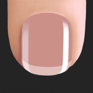 Uña del dedo del pie francesa