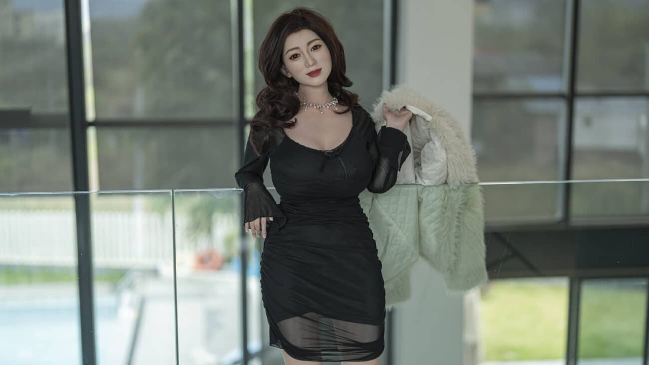 148cm (4ft10) J Cup Full Silicone Sex Doll Hao with Movable Jaw (1)