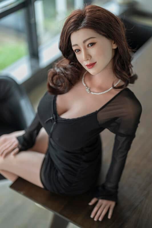 148cm (4ft10) J Cup Full Silicone Sex Doll Hao with Movable Jaw (7)