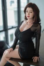 148cm (4ft10) J Cup Full Silicone Sex Doll Hao with Movable Jaw (8)