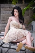 163cm (5ft4) C Cup Asian Full Silicone Sex Doll QingWen with Movable Jaw (16)