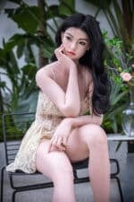 163cm (5ft4) C Cup Asian Full Silicone Sex Doll QingWen with Movable Jaw (2)