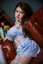 Muñeca sexual de silicona completa de 85cm (2ft9) con copa G QingWen y mandíbula móvil (15)