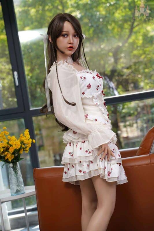 158cm 5ft2 B Cup Full Silicone Sex Doll Roos 7