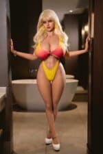 158cm 5ft2 P Cup Full Silicone Sex Doll Peggy With Movable Jaw 1