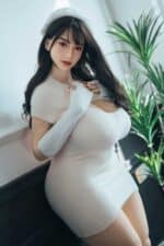 161cm 5ft3 M Cup Full Silicone Sex Doll Besty With Movable Jaw 17