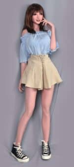 150cm 4ft11 Full Silicone Anime Sex Doll Nagasawa 31