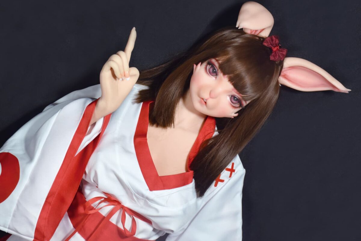 150cm 4ft11 Full Silicone Furry Anime Sex Doll Rina 3