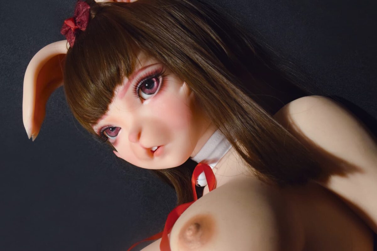 150cm 4ft11 Full Silicone Furry Anime Sex Doll Rina 31