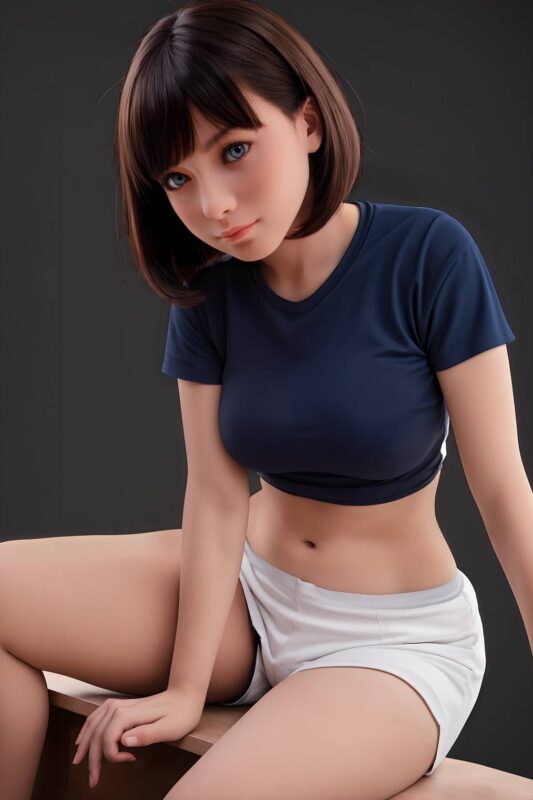 151cm 4ft11 Chubby Sex Doll Silicone Head Ab17 12