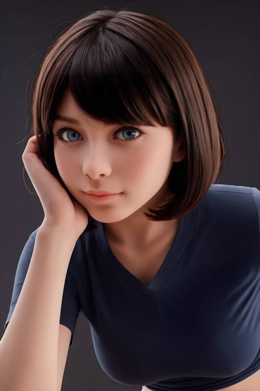 151cm 4ft11 Chubby Sex Doll Silicone Head Ab17 13