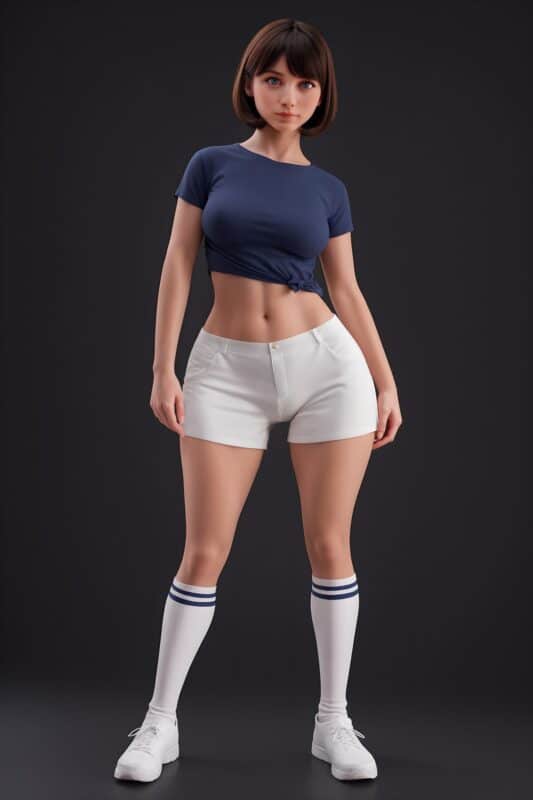 151cm 4ft11 Chubby Sex Doll Silicone Head Ab17 5