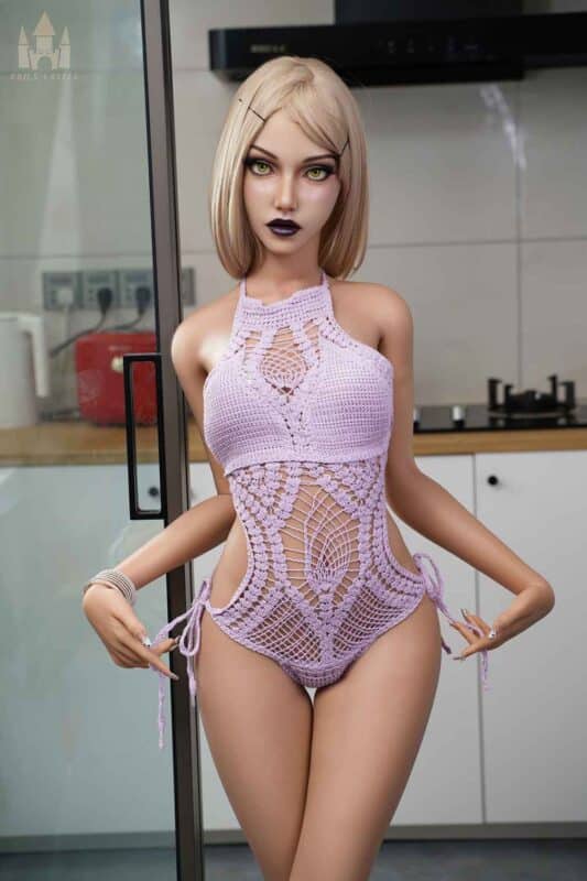 158cm 5ft2 B Cup Full Silicone Sex Doll Naima Head S12 4