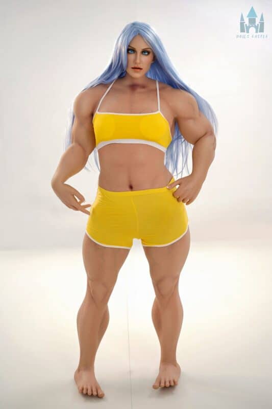160cm 5ft3 B Cup Muscular Full Silicone Sex Doll Sana Head S13 3