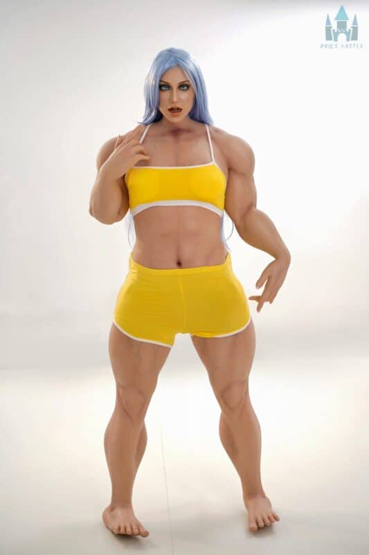 160cm 5ft3 B Cup Muscular Full Silicone Sex Doll Sana Head S13 4