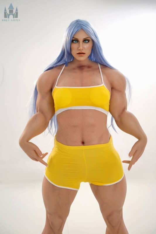160cm 5ft3 B Cup Muscular Full Silicone Sex Doll Sana Head S13 5