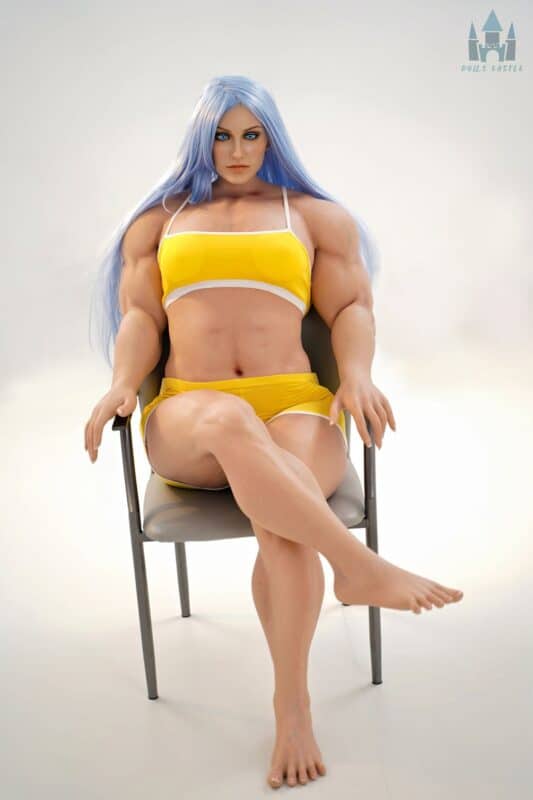 160cm 5ft3 B Cup Muscular Full Silicone Sex Doll Sana Head S13 8