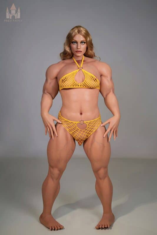 160cm 5ft3 B Cup Muscular Full Silicone Sex Doll Soraya Head S15 1