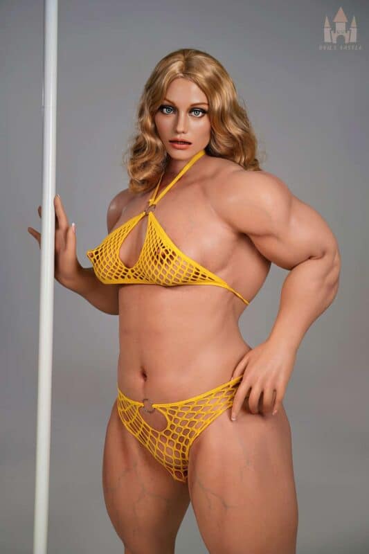160cm 5ft3 B Cup Muscular Full Silicone Sex Doll Soraya Head S15 5