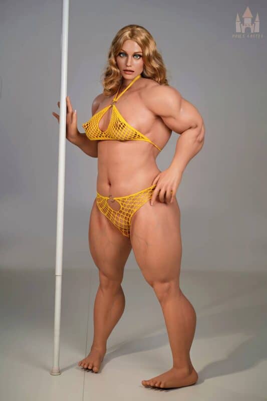 160cm 5ft3 B Cup Muscular Full Silicone Sex Doll Soraya Head S15 6