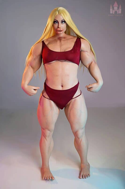 160cm 5ft3 B Cup Muscular Full Silicone Sex Doll Zahra Head S20 10