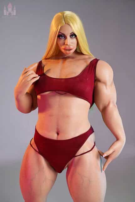 160cm 5ft3 B Cup Muscular Full Silicone Sex Doll Zahra Head S20 5
