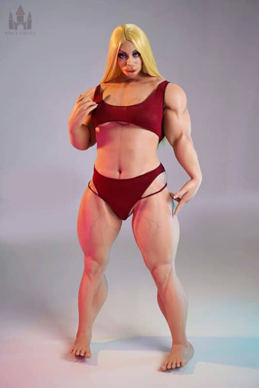 160cm 5ft3 B Cup Muscular Full Silicone Sex Doll Zahra Head S20 6