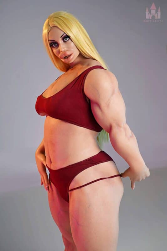 160cm 5ft3 B Cup Muscular Full Silicone Sex Doll Zahra Head S20 7