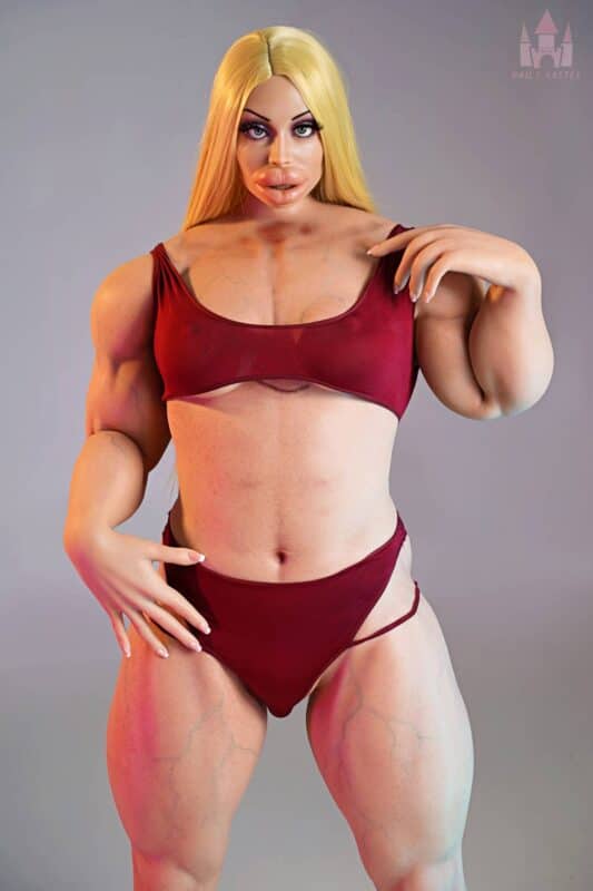 160cm 5ft3 B Cup Muscular Full Silicone Sex Doll Zahra Head S20 8