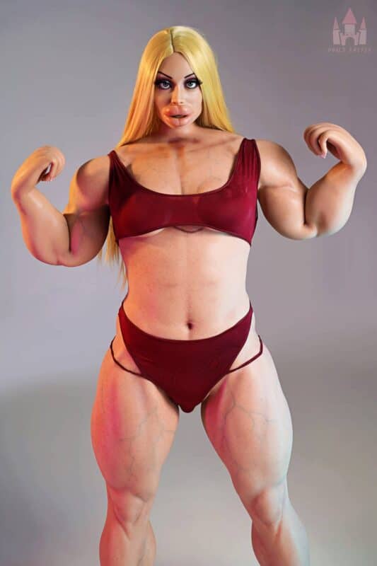 160cm 5ft3 B Cup Muscular Full Silicone Sex Doll Zahra Head S20 9