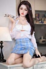 165cm 5ft5 Medium Breasts Sex Doll Silicone Head Ab8 9