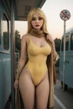 166cm 5ft5 Big Breasts Sex Doll Silicone Head Ab5 B 1