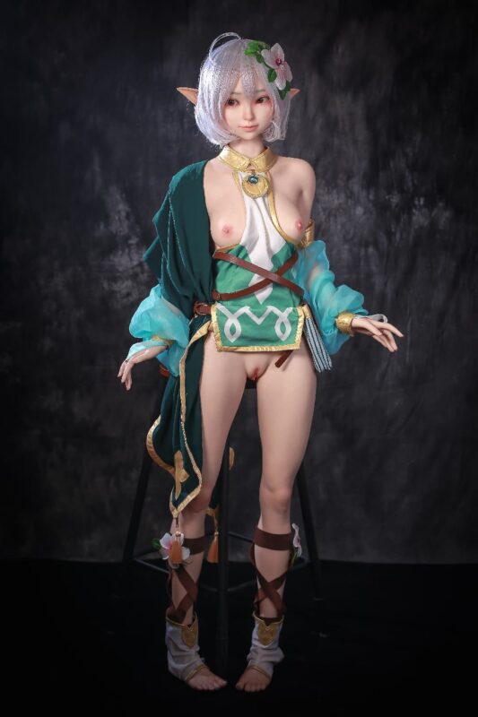 148cm 4ft10 B Cup Full Silicone Anime Elf Sex Doll Layla 13